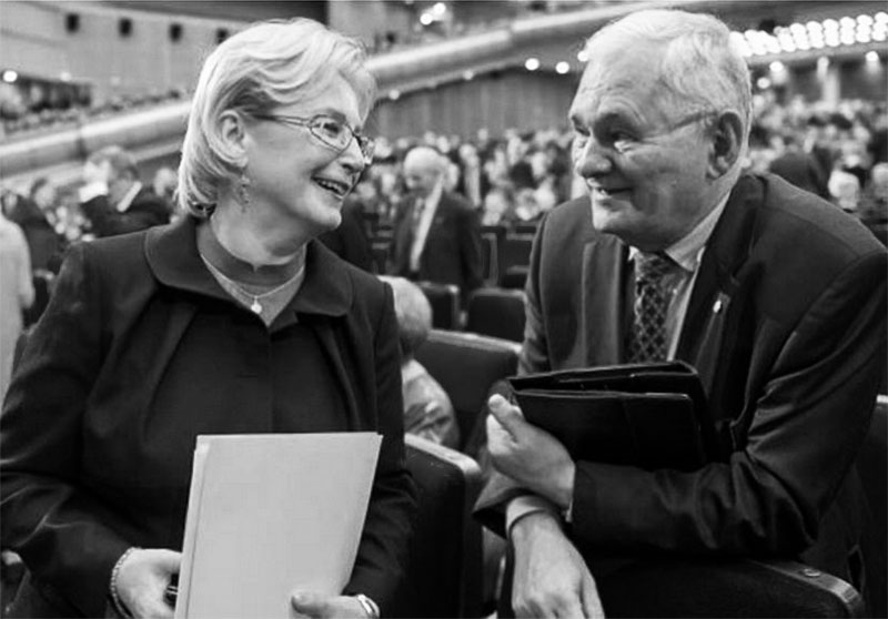 Chairmans of the Coordinating Council Leonid Roshal and RF Minister of health Veronika Skvortsova